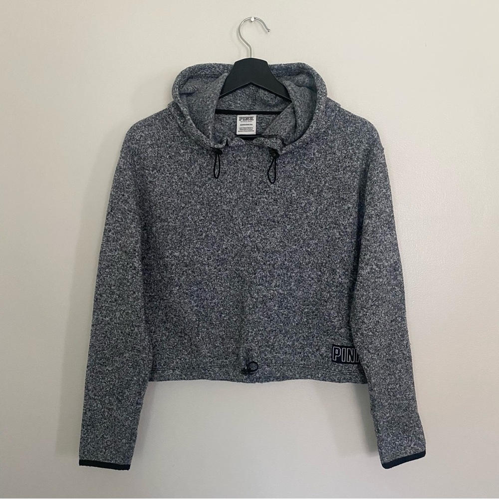 Pink by Victoria’s Secret Fleece Hoodie – Gray, Extra Small